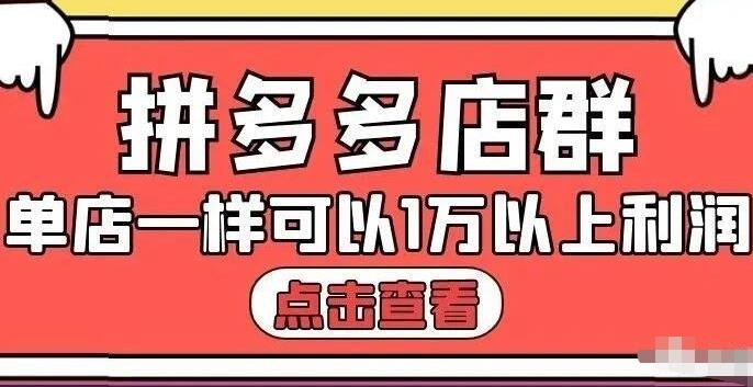 拼多多店群单店一样可以产出1万5以上利润【付费文章】-鑫诺空间个人笔记本