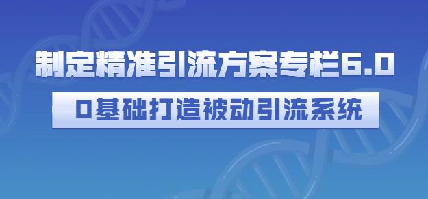 制定精准引流方案专栏6.0，0基础打造被动引流系统-鑫诺空间个人笔记本