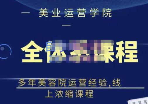 网红美容院全套营销落地课程，多年美容院运营经验，线上浓缩课程-鑫诺空间个人笔记本