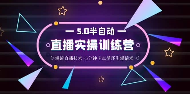 蚂蚁·5.0半自动直播2345打法，半自动爆流直播技术 5分钟卡点循环引爆话术-鑫诺空间个人笔记本