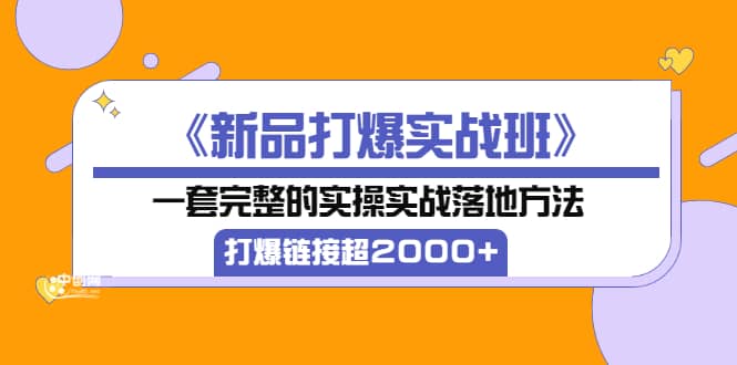 《新品打爆实战班》一套完整的实操实战落地方法，打爆链接超2000 （38节课)-鑫诺空间个人笔记本