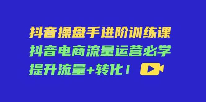 抖音操盘手进阶训练课：抖音电商流量运营必学，提升流量 转化-鑫诺空间个人笔记本