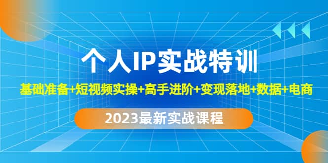 2023个人IP实战特训：基础准备 短视频实操 高手进阶 变现落地 数据 电商-鑫诺空间个人笔记本