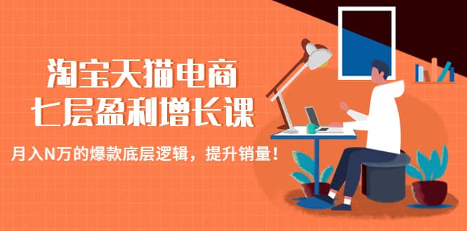 淘宝天猫电商七层盈利增长课：月入N万的爆款底层逻辑，提升销量-鑫诺空间个人笔记本