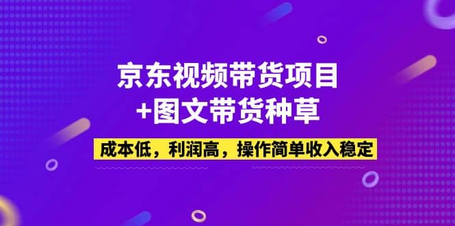 京东视频带货项目 图文带货种草，成本低，利润高，操作简单收入稳定-鑫诺空间个人笔记本