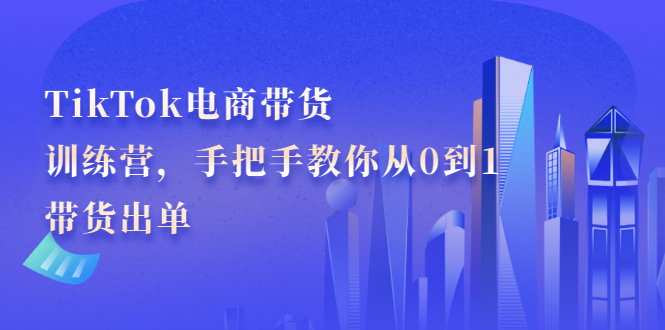 TikTok电商带货训练营，手把手教你从0到1带货出单-鑫诺空间个人笔记本