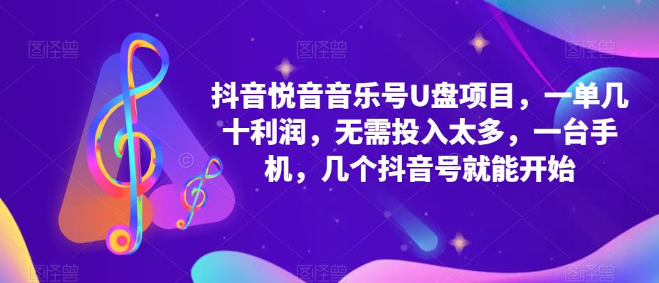 抖音音乐号U盘项目 一单几十利润 无需投入太多 一台手机 几个抖音号就开始-鑫诺空间个人笔记本