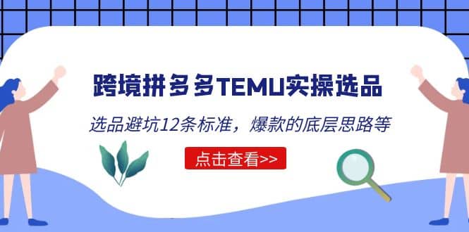 跨境拼多多TEMU实操选品运营方法，选品避坑12条标准，爆款的底层思路等-鑫诺空间个人笔记本