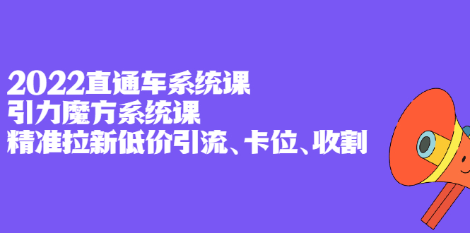 2022直通车系统课 引力魔方系统课，精准拉新低价引流、卡位、收割-鑫诺空间个人笔记本