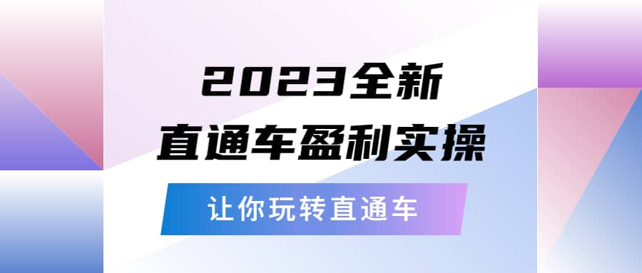 2023全新直通车·盈利实操：从底层，策略到搭建，让你玩转直通车-鑫诺空间个人笔记本