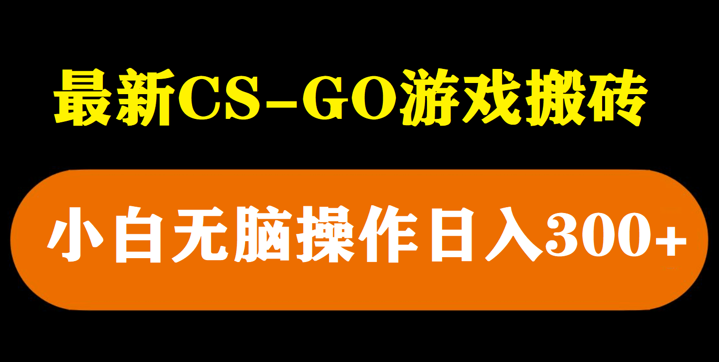 最新csgo游戏搬砖游戏，无需挂机小白无脑也能日入300-鑫诺空间个人笔记本