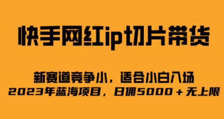 快手网红ip切片新赛道，竞争小事，适合小白 2023蓝海项目-鑫诺空间个人笔记本