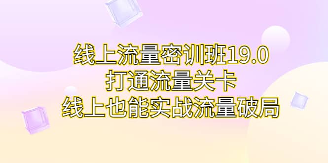 线上流量密训班19.0，打通流量关卡，线上也能实战流量破局-鑫诺空间个人笔记本